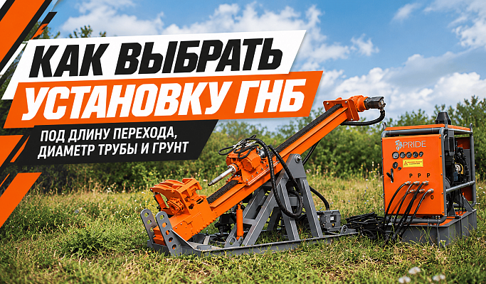 Как выбрать установку ГНБ под длину перехода диаметр трубы и грунт